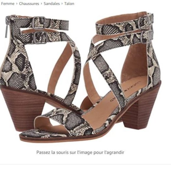 NEW Lucky Brand Women's Ressia Heeled Sandal 6.5 and 8.5 - Picture 6 of 7